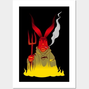 Hellish rabbit Posters and Art